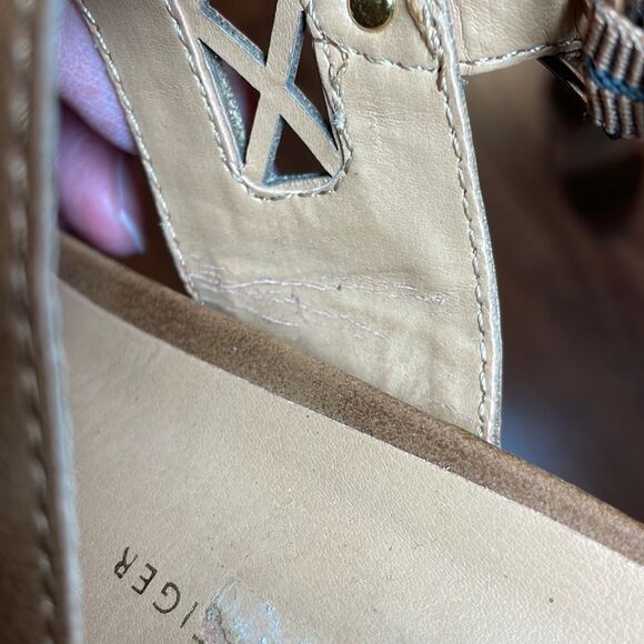 Tommy Hilfiger Heels Sandals, Wedge, Brown, Tan, 9.5 - Picture 10 of 10